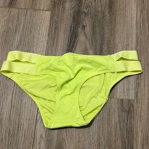 Victoria’s Secret bathing suit bottoms. Lime. Size small